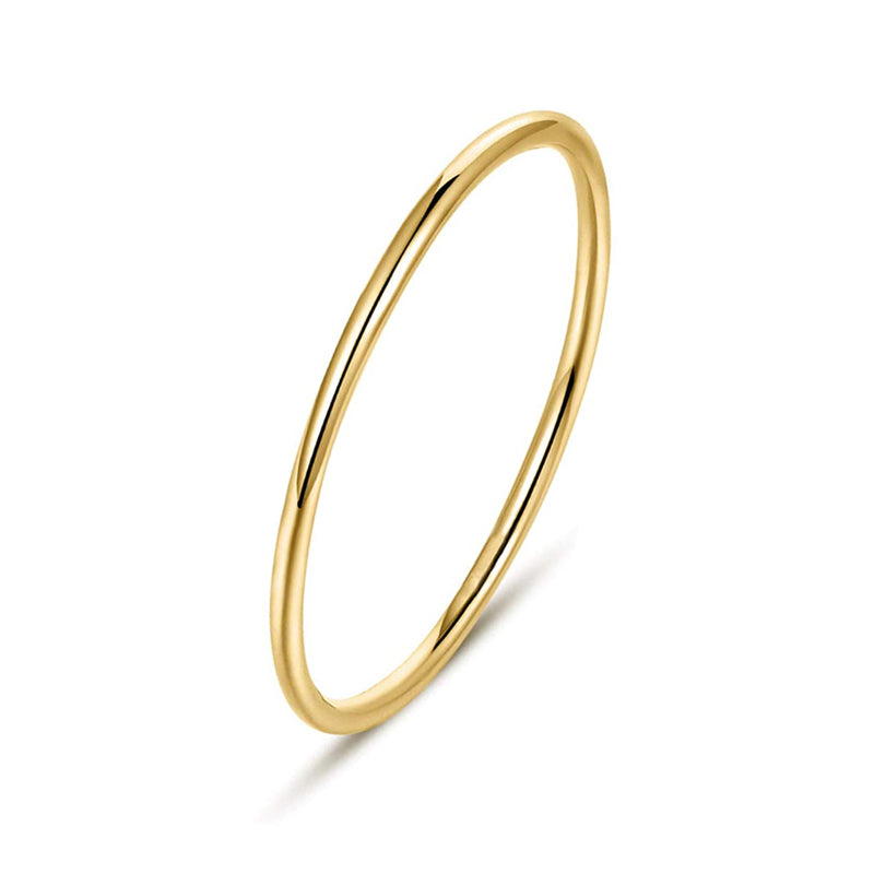 Stackable Ring schmal 1.1mm Silber 925/000 vergoldet