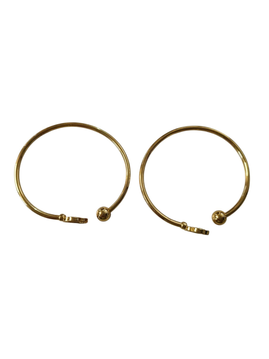 Elegantes Schmuckset Goldfarben – Halskette mit Ring-Anhänger & Creolen für Damen